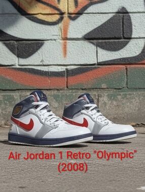 Air Jordan 1 Retro "Olympic" (2008) Mens 11.5 EUC